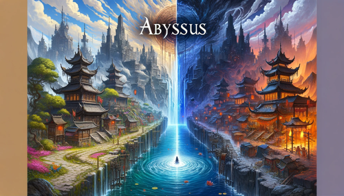 DALL·E 2023 11 19 15.06.36 Create a wide digital artwork for an MMORPG game 'Abyssus', showcasing th