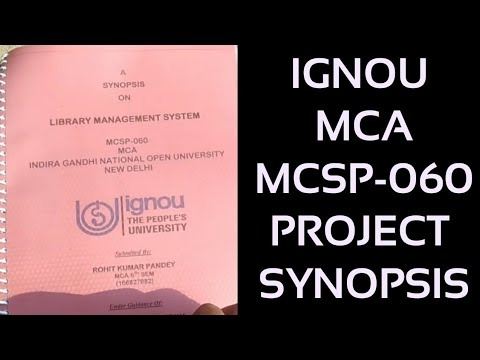 Ignou Mca Mcsp 60 Final Year Project Report And Synopsis.jpg