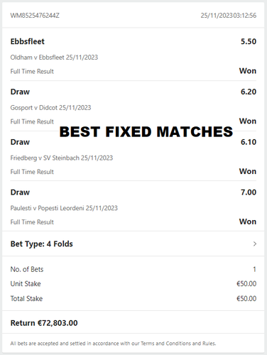 BEST FIXED MATCHES | 100 % SURE FIXED MATCHES.png