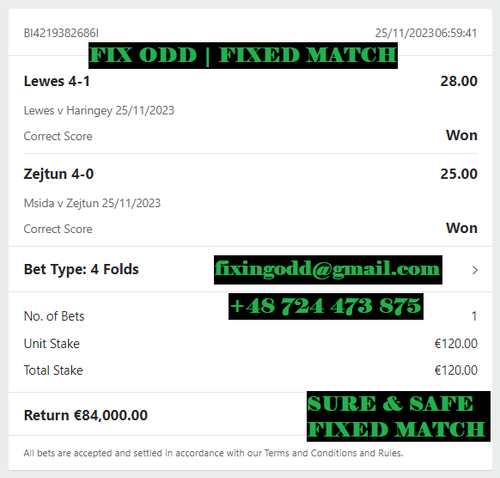 FIX-ODD.COM | DOUBLE CORRECT SCORE FIXED MATCHES | 25.11.2023