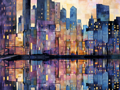 erdaldomi Twilight Cityscape Digital artwork capturing a city 13aa25b7 08cf 4f36 a24a 18de5d96338b.png