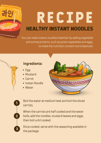 Recipe Healthy Instant Noodles
