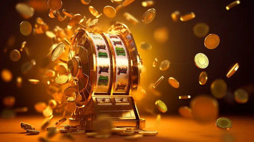 pngtree gaming concept design fly high on gold background with online casino image 3910546.jpg
