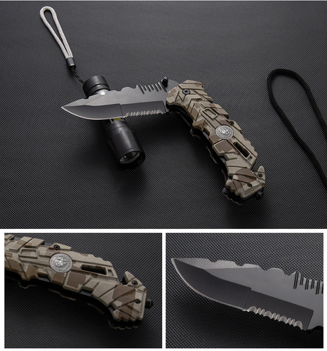 cutit heany duty camuflaj permium plastic army style briceag camping vanatoare bushcraft supravietuire pristyle otel calit pliabil rezistent HRC