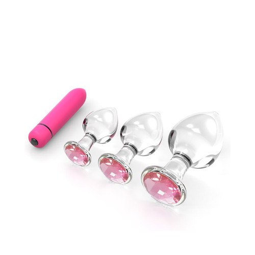 m crystal glass transparent anal plug pink diamond butt plug insert buttplug 247622973.jpg