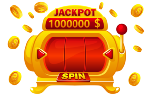 golden slot machine for online casino and slots game coins explosion png.webp
