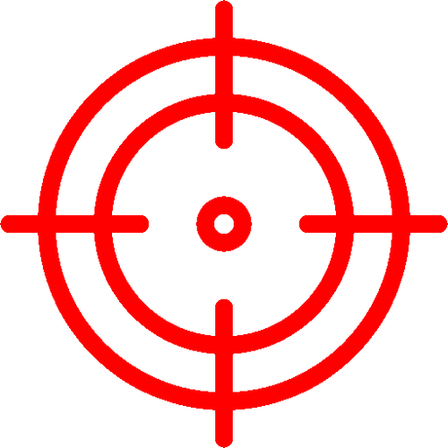 crosshair red icon png cutout png clipart images 36810.png
