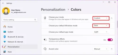 choose mode dark colors settings.webp
