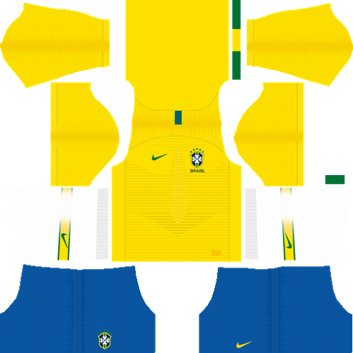 Dream League Soccer DLS 512×512 Brazil Home Kits.png
