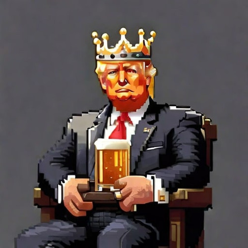 Leonardo Diffusion XL pixel trump king holding a beer art 3 min.jpg