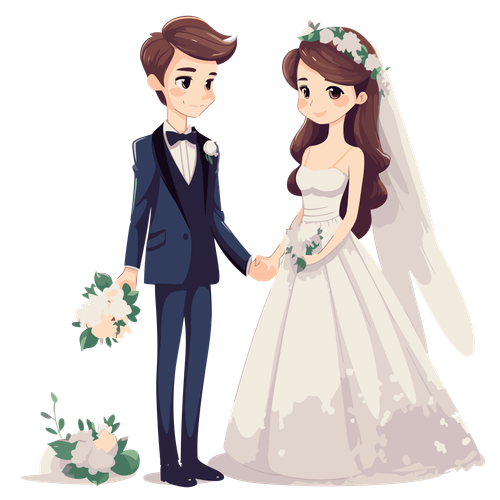 âPngtreeâwedding couple vector 12162427.png