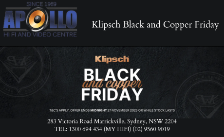 Klipsch Black and Copper Friday Apollo Hi Fi.png