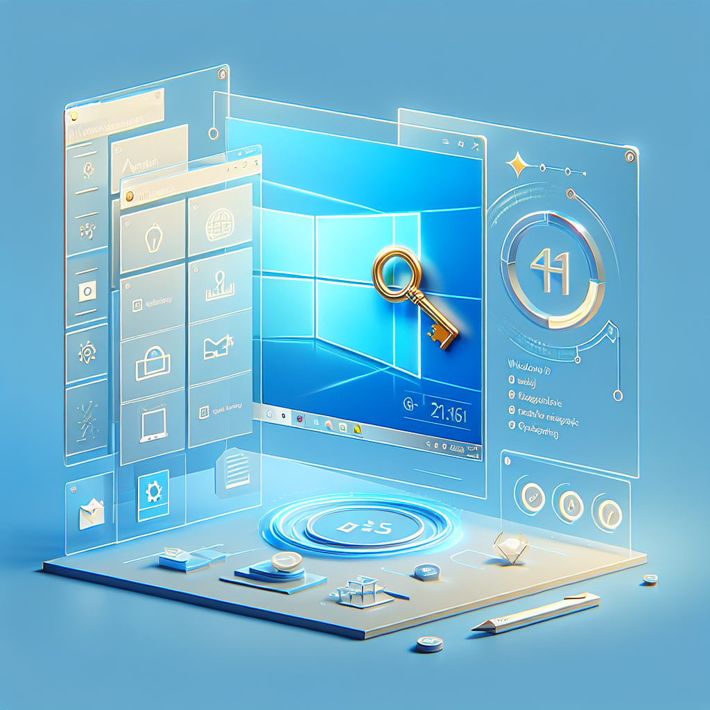 Windows 10 Activation guide showing step-by-step activation process with KMSPico tool on a computer screen