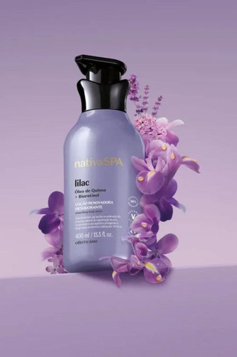 Loção Renovadora Desodorante Hidratante Corporal Nativa Spa Lilac 400ml.jpg