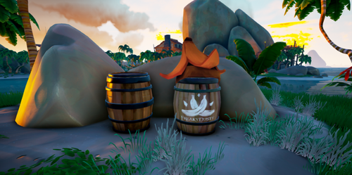 Banana hat on banana box