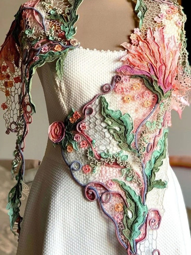 Handmade Crochet Flower Clothes