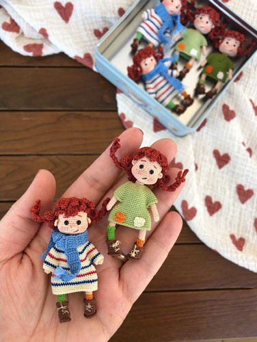Handmade Crochet Girl Dolls