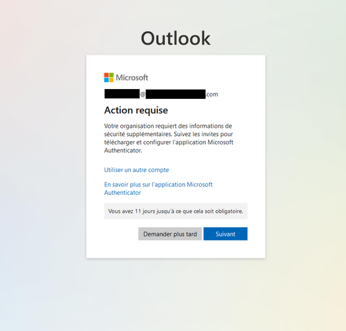 microsoft double authentification