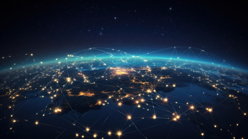 Network connected across planet Earth view from space Concept of smart wireless communication techno.jpg