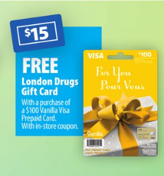 Visa Gift Card, Vanilla, $100 « Discount Drug Mart