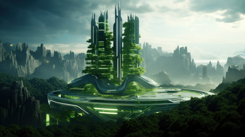 Green futuristic skyscraper environment and architecture concepts 00425 02.jpg