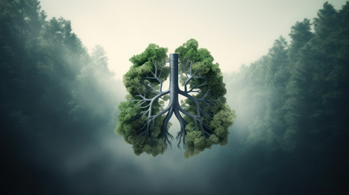 Green lung filled by the forest trees for healthy environment minimalistic clean stockimage 00426 03.jpg