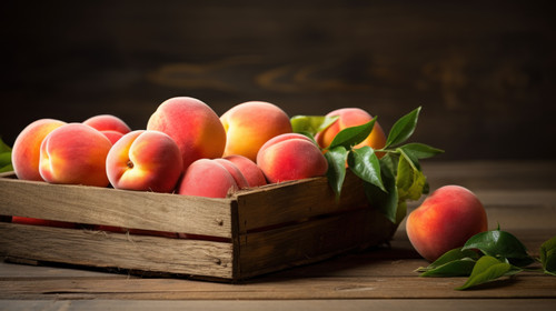 Harvest peaches peaches at the farm freshly picked peaches peaches closeup peaches stock photo minim.jpg