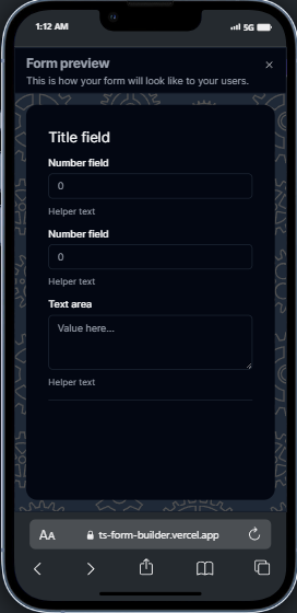 Next.js Full stack Form builder