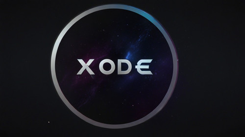 Default XODE logo on a circle with the sign XODE bold dark log 3(1)