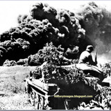 germans attack caucasus 1941 1943 german soldiers watch burning oil wlls maykop 1942