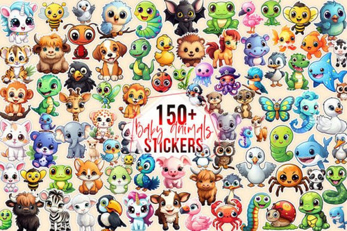 150 Cute Baby Animals Stickers Graphics 87399436 1 580x386.jpg