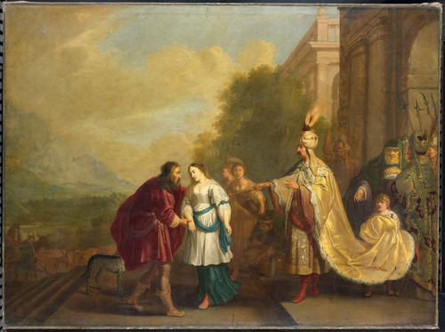 Isaacsz, Isaac Фараон возвращает Сару Аврааму, 1640, 96,9 cm х 129,6 cm, Холст, масло