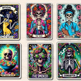Funny Skeleton Tarot Card Sublimation5