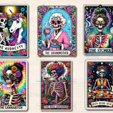 Funny Skeleton Tarot Card Sublimation8