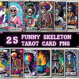 Funny Skeleton Tarot Card Sublimation1