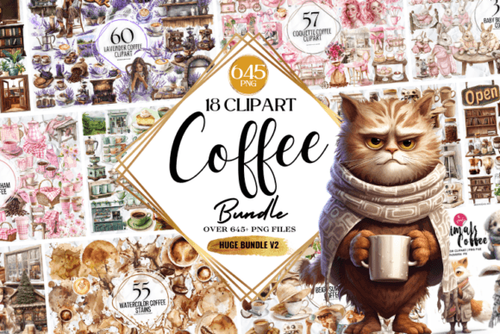 Coffee Clipart Png Mega Bundle Graphics 96307569 1 580x387.png