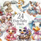 Cute Baby Duck Sublimation Clipart Graphics 95933683 1 580x387