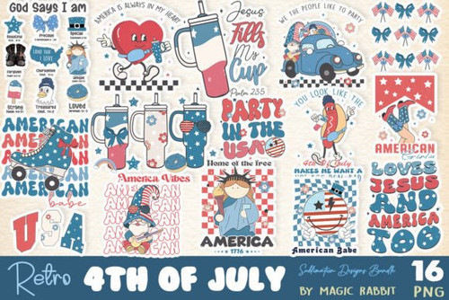 Retro 4th Of July sublimation bundle Graphics 95530966 1 1 580x387.jpg