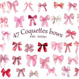 Pink coquette bows png cliparts ribbons Graphics 90452148 1 580x387