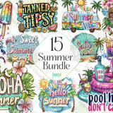 Summer Bundle Sublimation Clipart Graphics 96054802 1 580x387