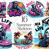 Summer Skeleton Sublimation Clipart Graphics 94503826 1 580x387