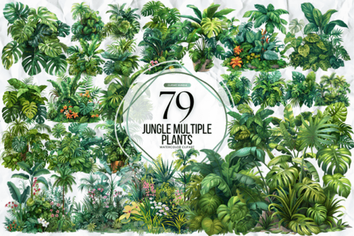Jungle Multiple Plants Clipart Graphics 93359742 1 580x387.png