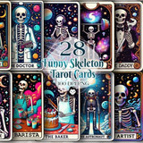 Funny Skeleton Life Tarot Card Clipart Graphics 96236258 1 580x387