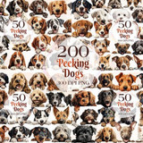 200 Breeds Of Peeking Dogs Clipart Graphics 80791662 1 580x387