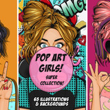 Comic Style Pop Art Girls Graphics 3625275 1 580x386
