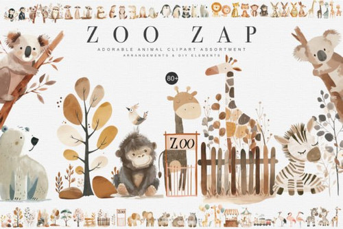 watercolor zoo animal clipart collection Graphics 90387659 1 580x387.jpg