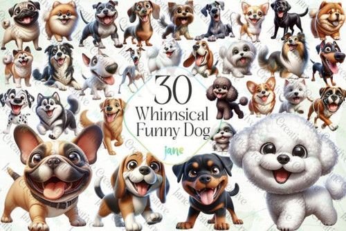 Whimsical Funny Dog Sublmation Bundle Graphics 91346738 1 580x387.jpg