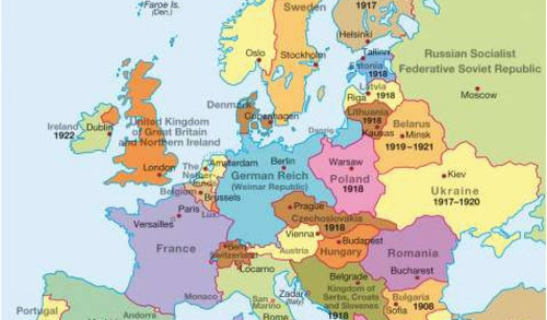 post wwi map of europe map of europe at the beginning of world war 1 download of post wwi map of eur.jpg