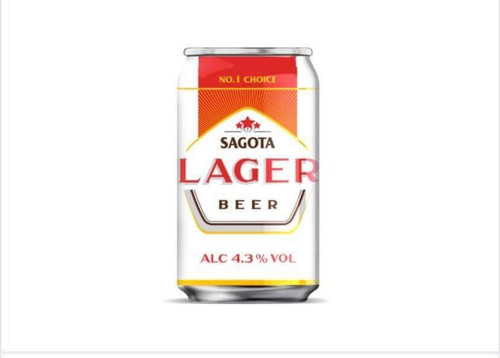 Sagota Beer Lager Lon 330ml