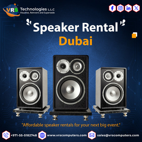 Get the best audio experience with Speakers Rental Dubai from VRS Technologies LLC. Our top-notch speakers will enhance your event. Call us at +971-55-5182748 for more details.
Visit: https://www.vrscomputers.com/computer-rentals/sound-system-rental-in-dubai/
